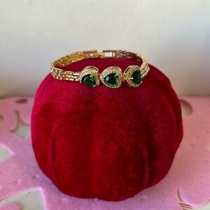 Pulsera 18 k gold plated de corazón